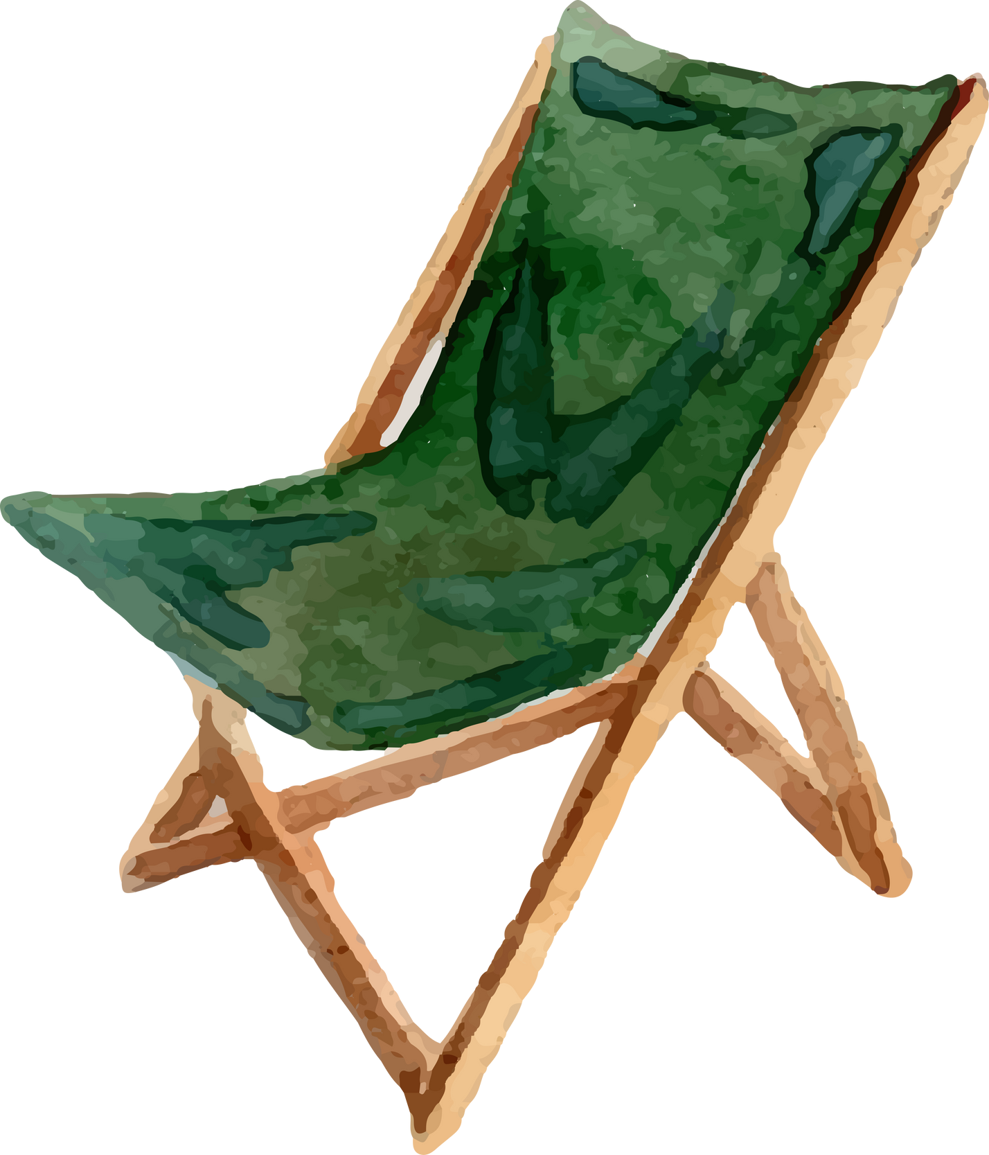 Watercolor Camping Chair